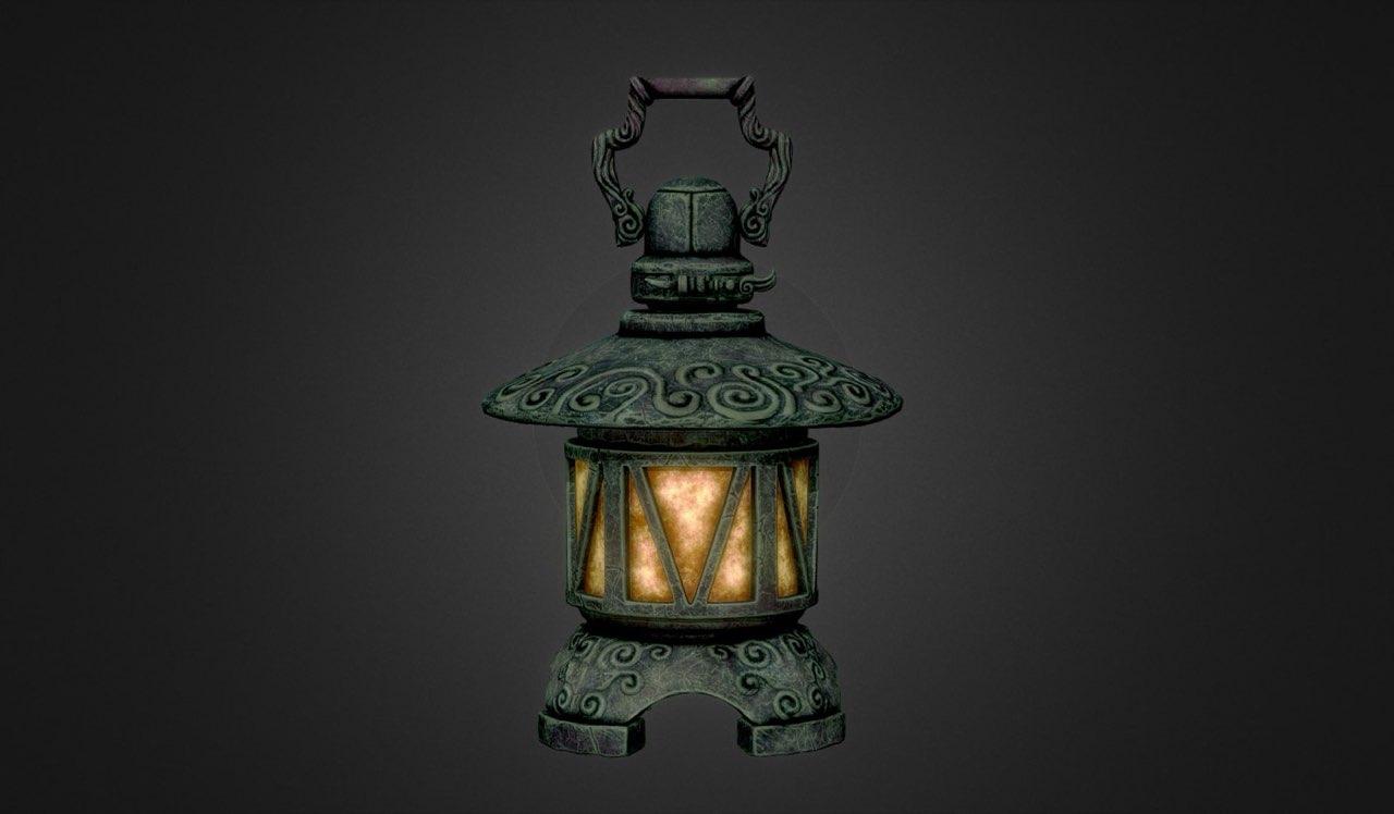 Ancient Lantern, 3D Stylized 3D art by Aishwarya Pearala