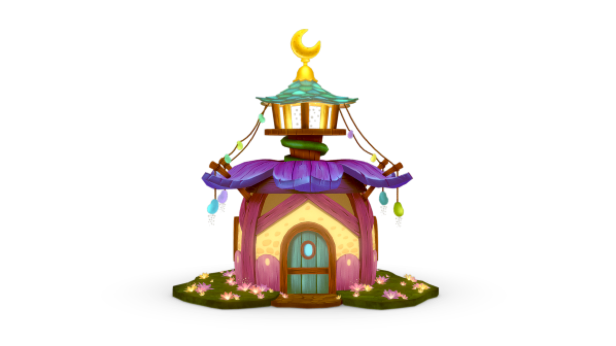 Fairy's House, 3D Stylized 3D art by Aishwarya Pearala