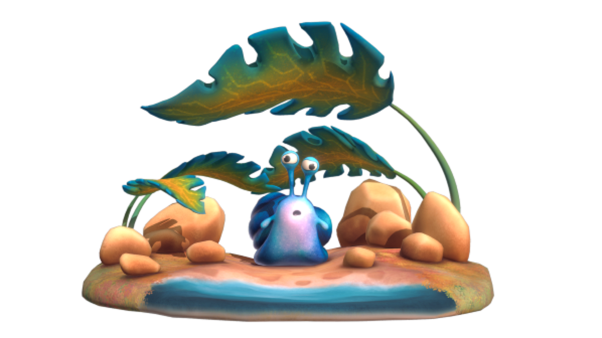 Sloopy The Snail, 3D Stylized 3D art by Aishwarya Pearala