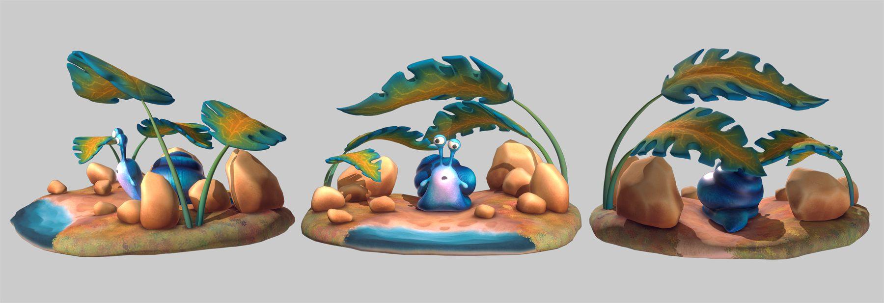 Sloopy The Snail, 3D Stylized 3D art by Aishwarya Pearala (view 1)