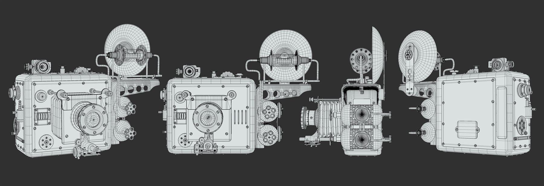 Steampunk Camera, 3D Stylized 3D art by Aishwarya Pearala (view 3)