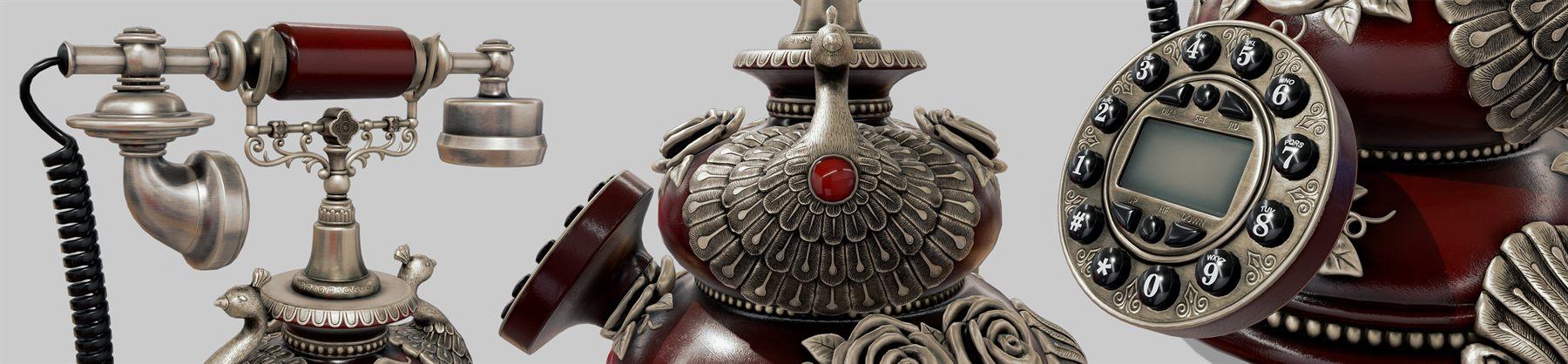 Antique Telephone, 3D Stylized 3D art by Aishwarya Pearala (view 2)