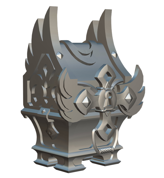 Chest Concept, matcap and surface pass, by Aishwarya Pearala
