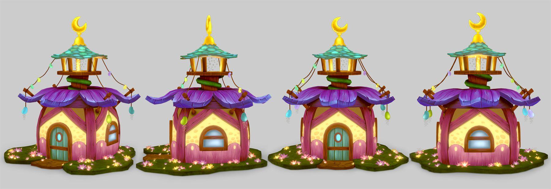 Fairy's House, 3D Stylized 3D art by Aishwarya Pearala (view 1)