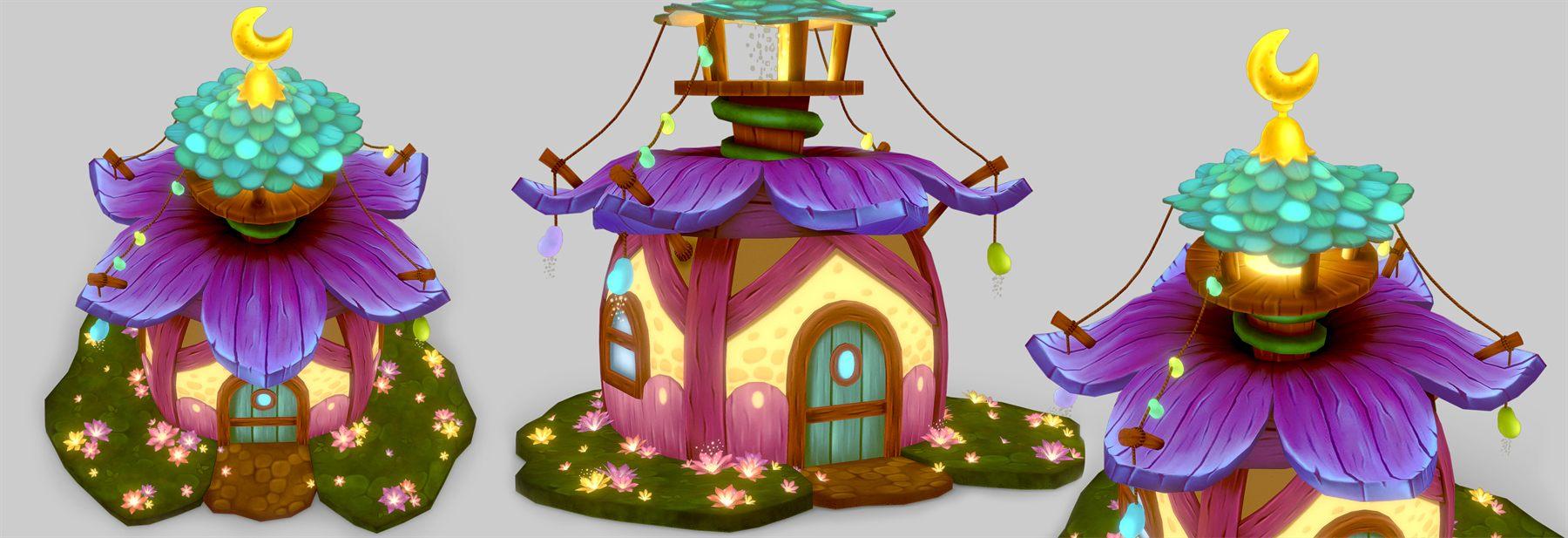 Fairy's House, 3D Stylized 3D art by Aishwarya Pearala (view 2)