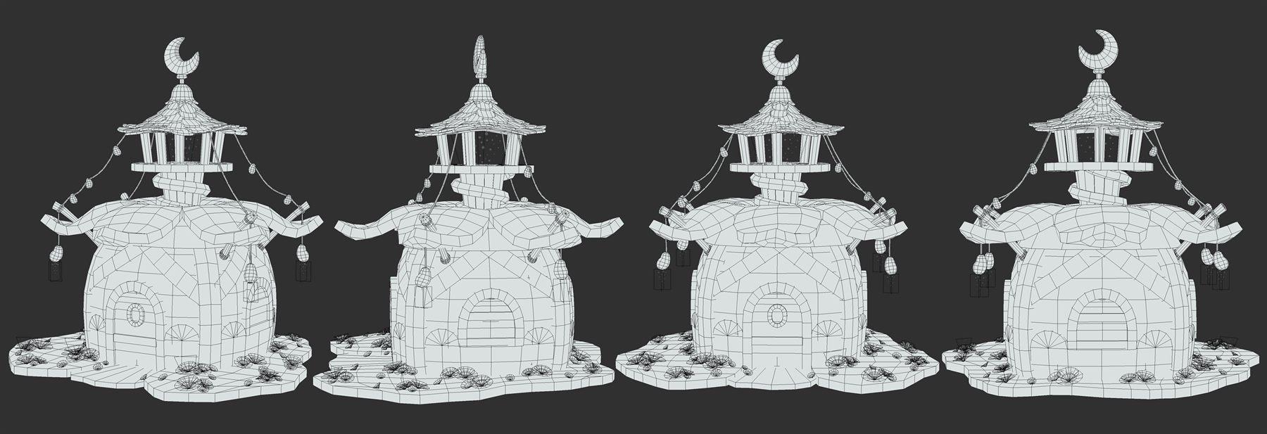 Fairy's House, 3D Stylized 3D art by Aishwarya Pearala (view 3)